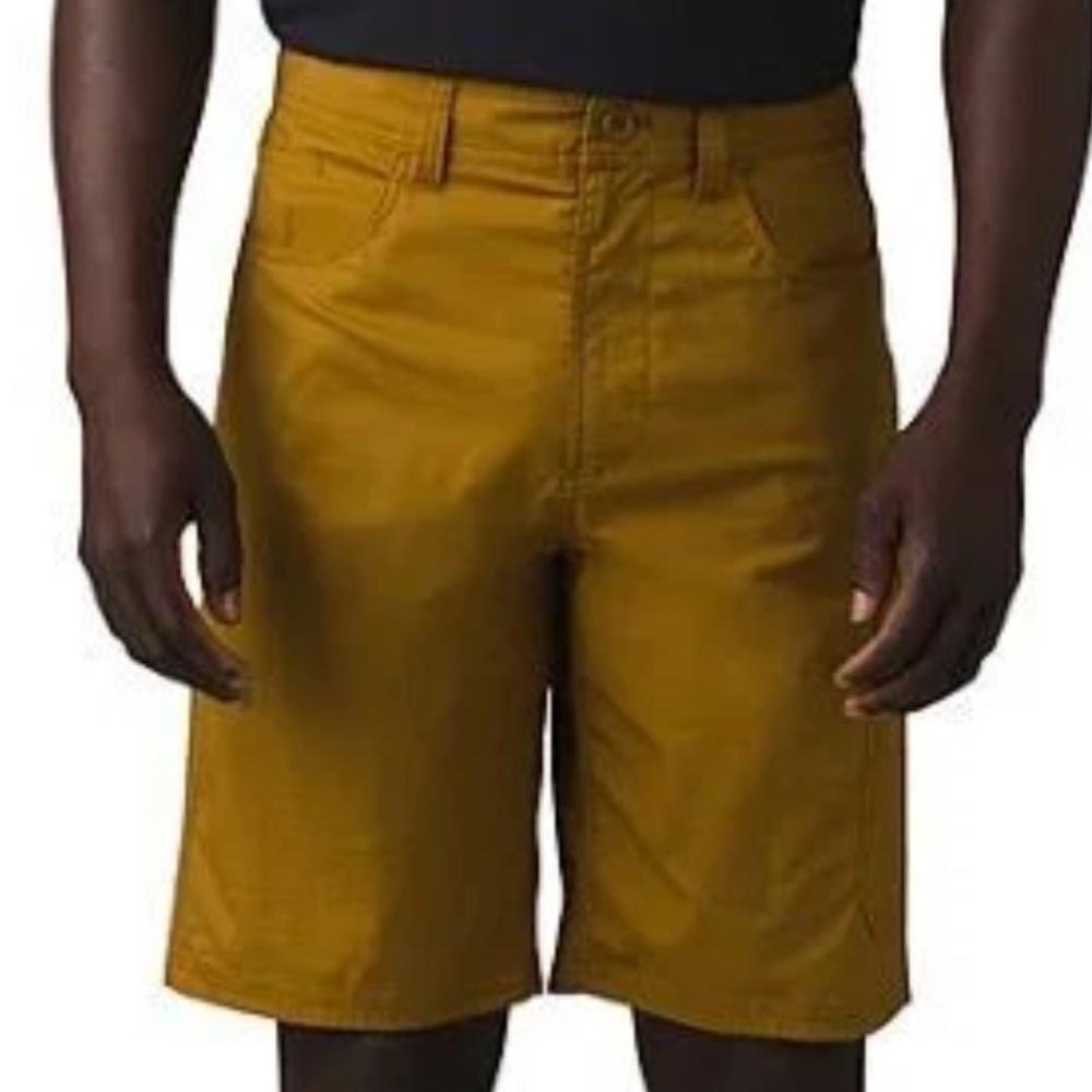 NWT Prana Men’s Double Peak Short Sz 32 10” inseam Antique Bronze UPF 50+